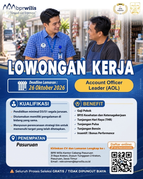 Lowongan Kerja Account Officer Leader Oktober 2026 Cabang Pasuruan