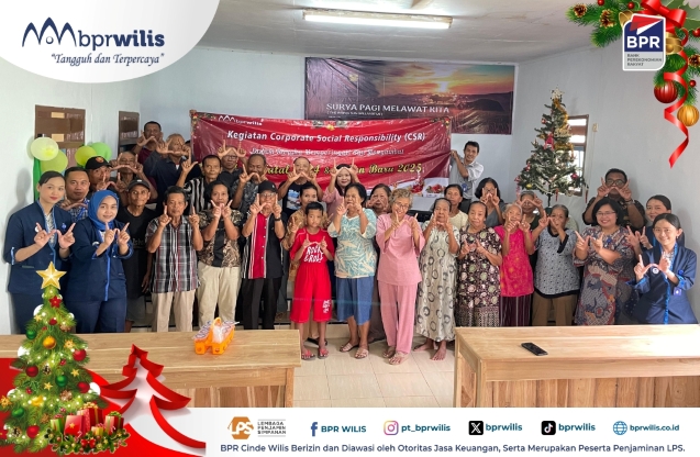 Kegiatan CSR BPR Wilis Cabang Ambulu di Gereja Kristen Blater