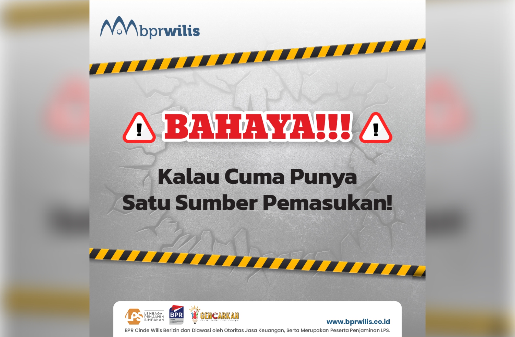 Bahaya Kalau Cuma Punya Satu Sumber Pemasukan