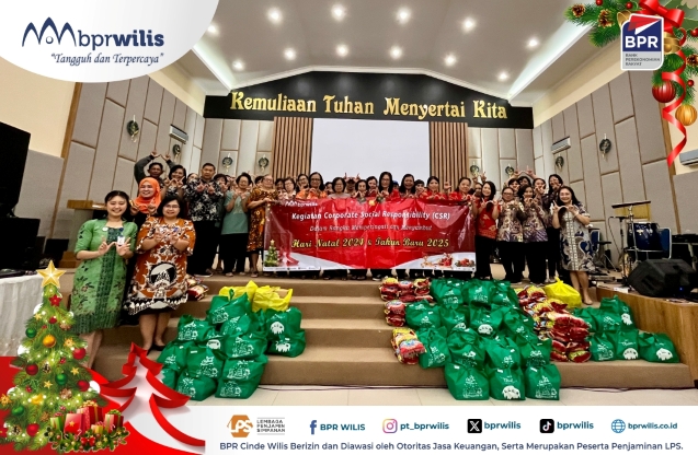Kegiatan CSR BPR Wilis Cabang Bondowoso di Gereja Pondok Daud